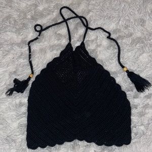 Kendall & Kylie crochet top